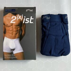 2(X)IST Navy Essential Cotton Boxer Brief
